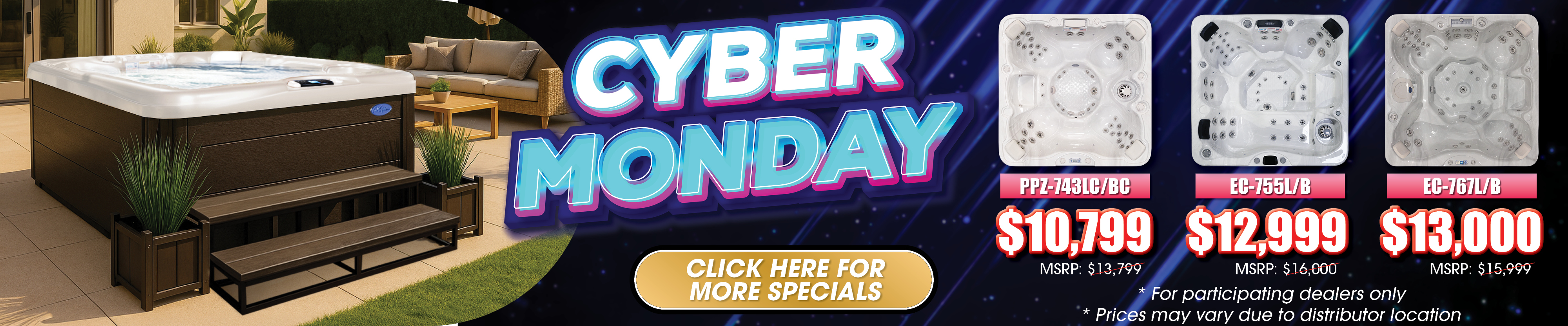 Calspas hot tub being used in a family setting - Desoto