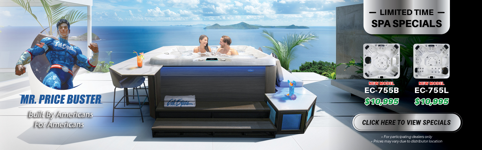 Calspas hot tub being used in a family setting - Desoto